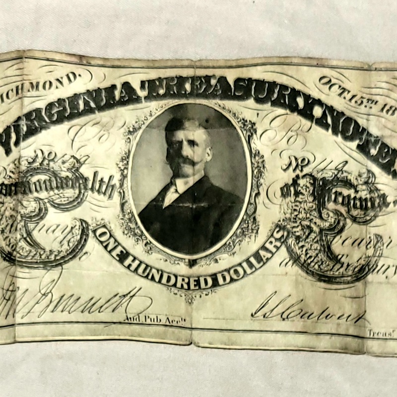 100 bank note from 1862