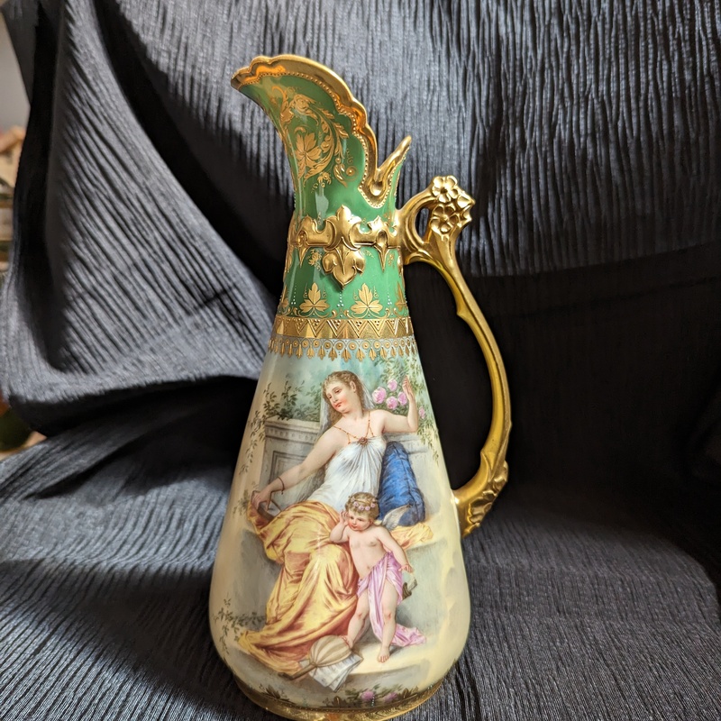 Gold trimmed pitcher 