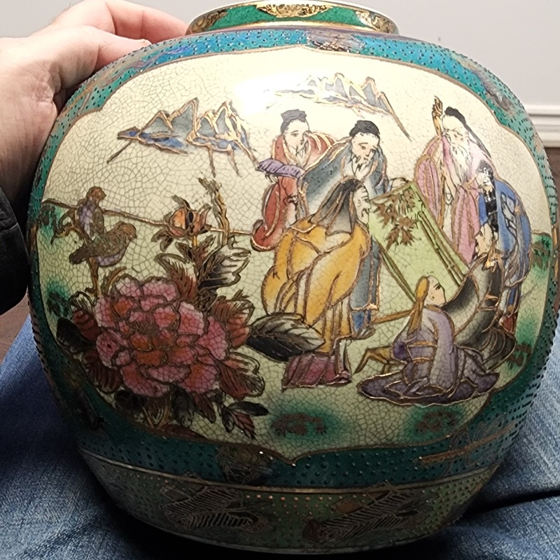 Asian painted pottery