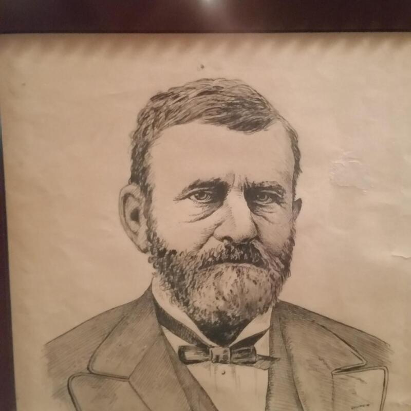 Hand drawn by Alexander simplot during the Civil War of Grant