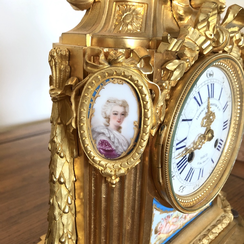 Antique French Clock LeMerle Charpentier & Cie Paris