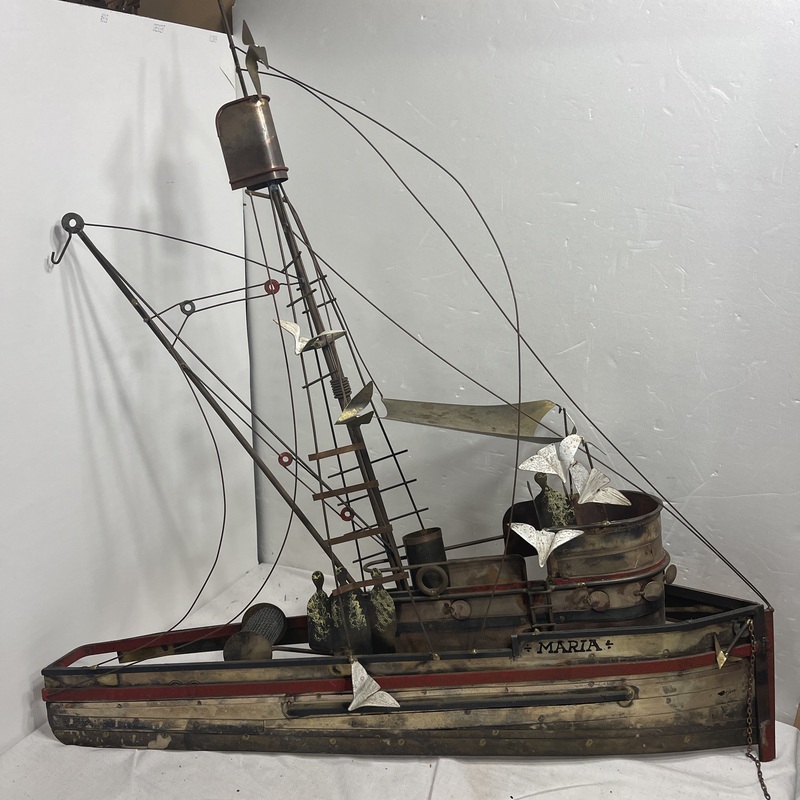 Metal wall art Ship by Curtis Jere'